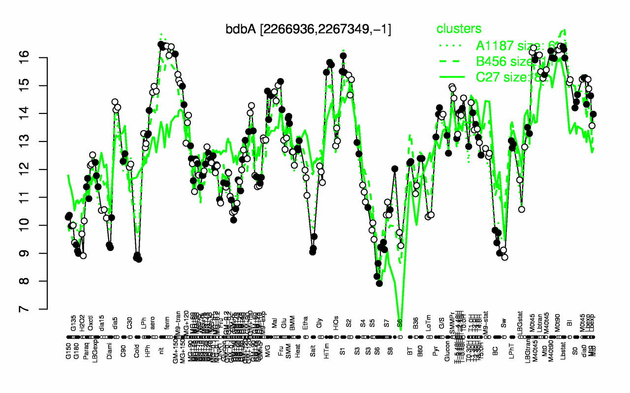 Graph of expression data for this gene.