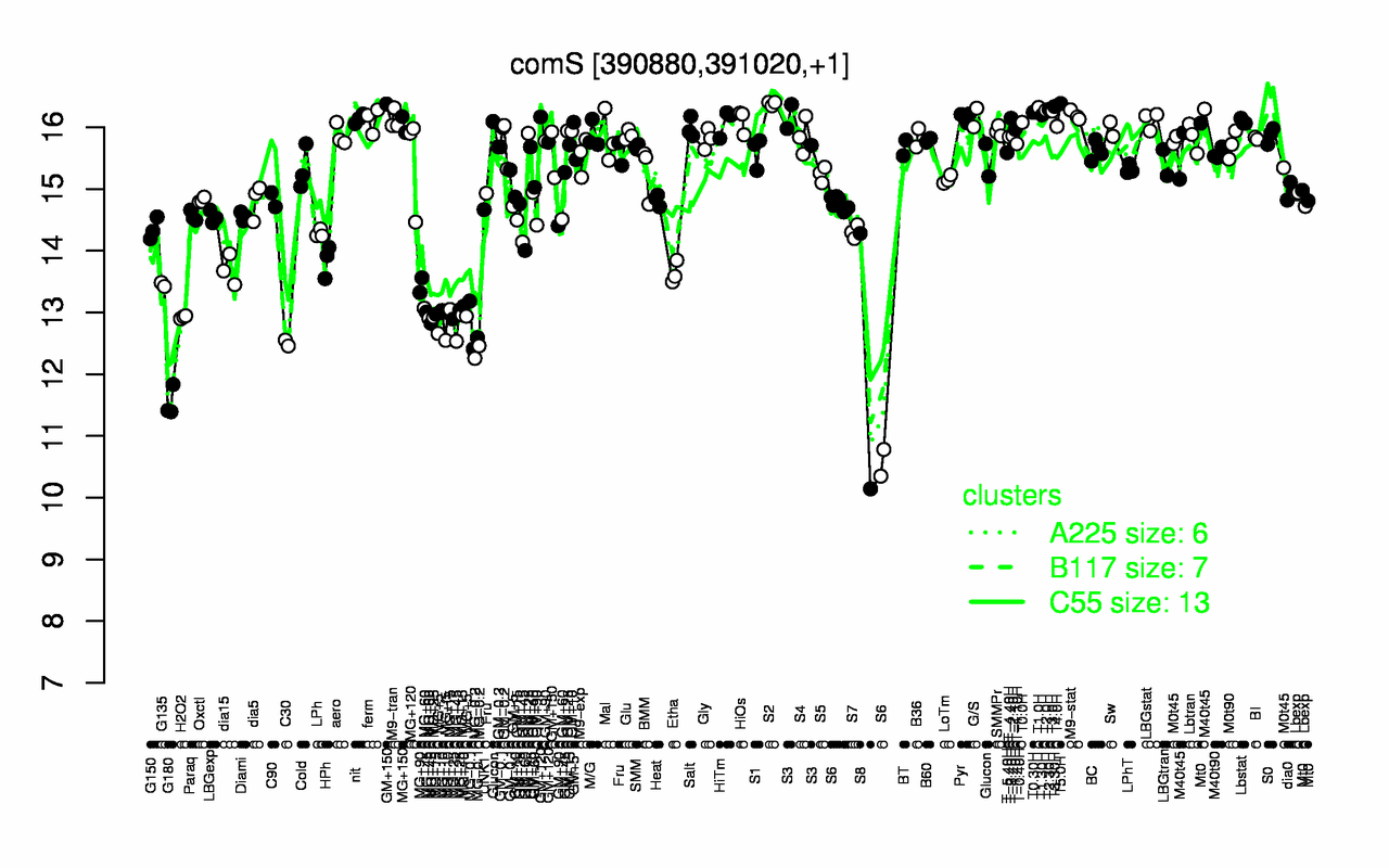 Graph of expression data for this gene.