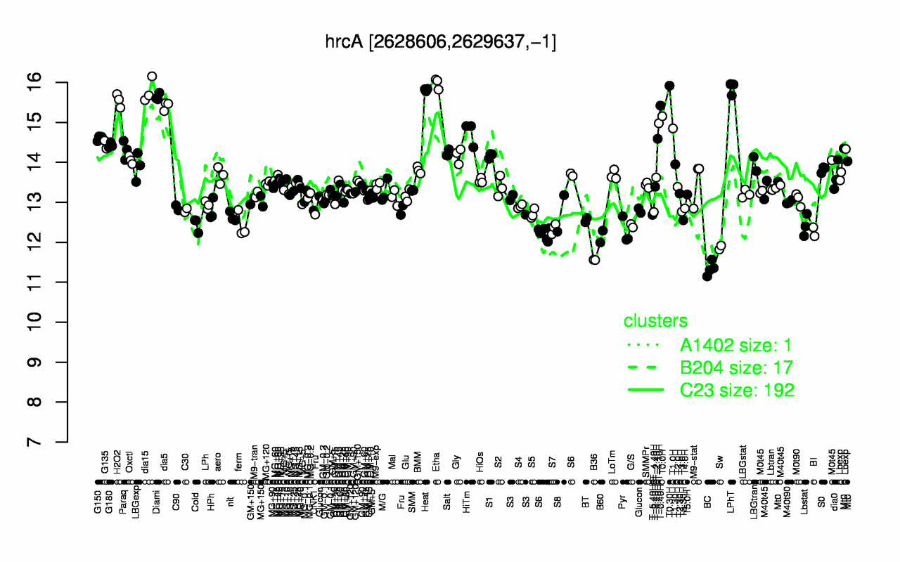 Graph of expression data for this gene.