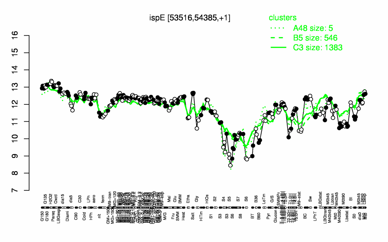 Graph of expression data for this gene.