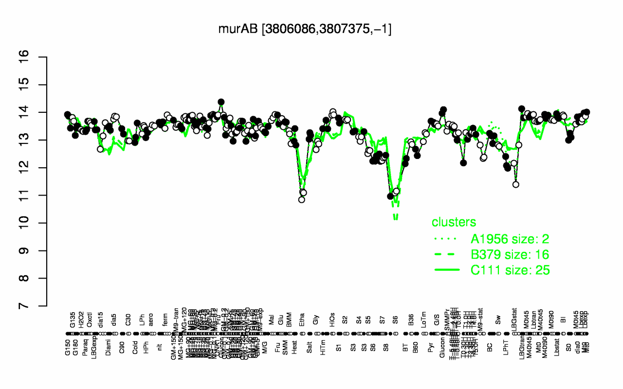 Graph of expression data for this gene.