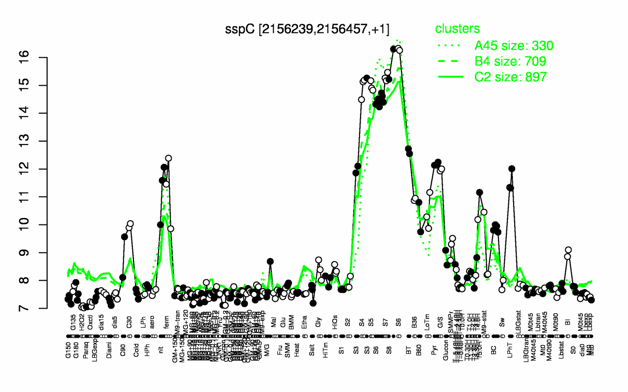 Graph of expression data for this gene.