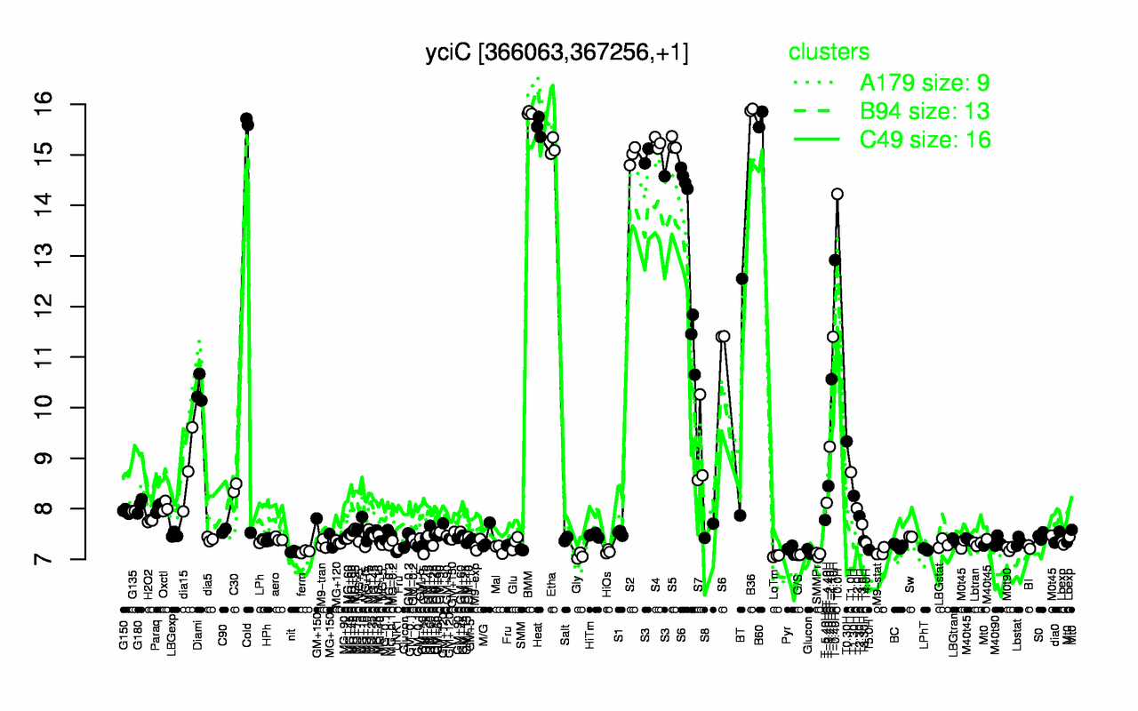 Graph of expression data for this gene.