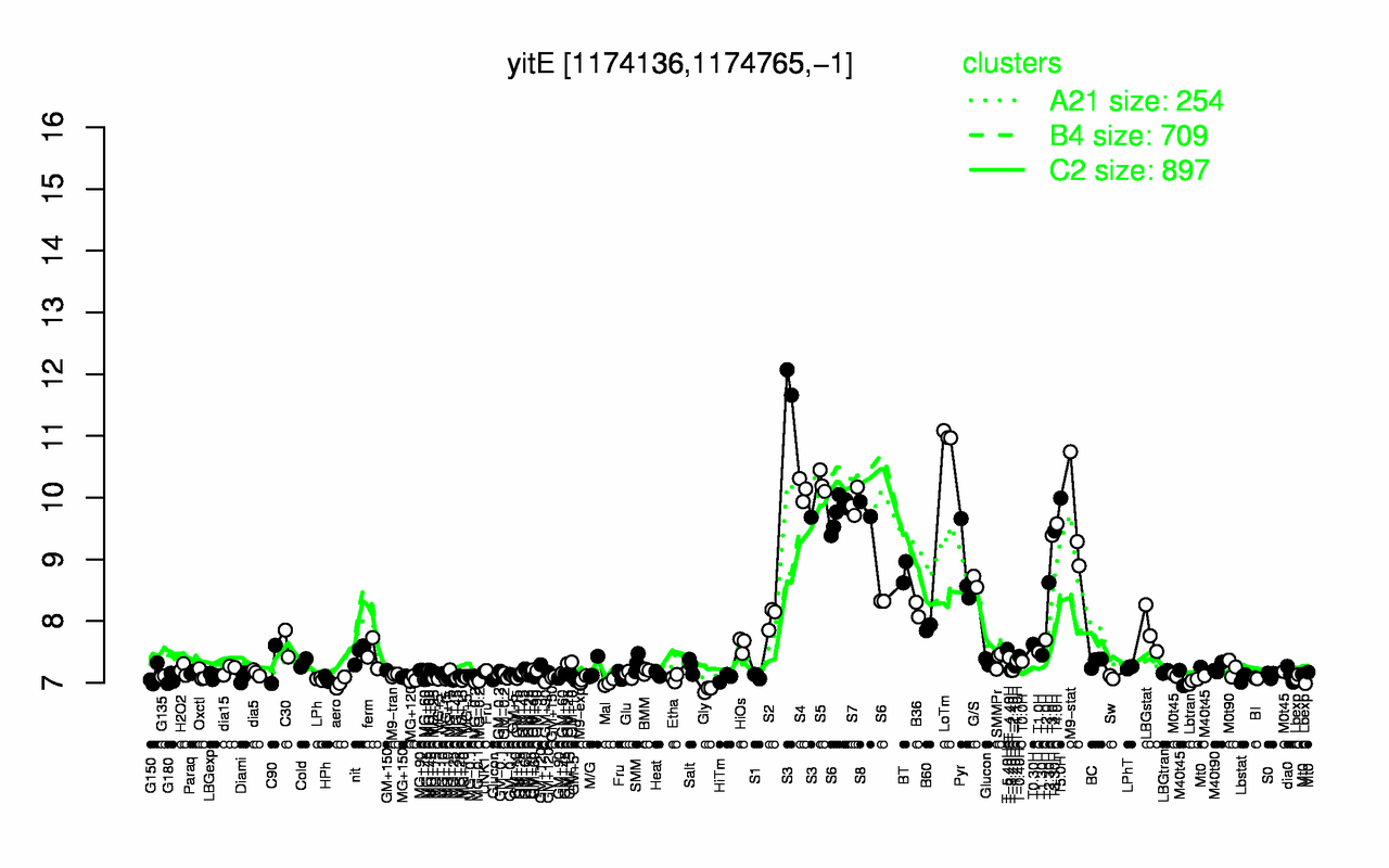 Graph of expression data for this gene.