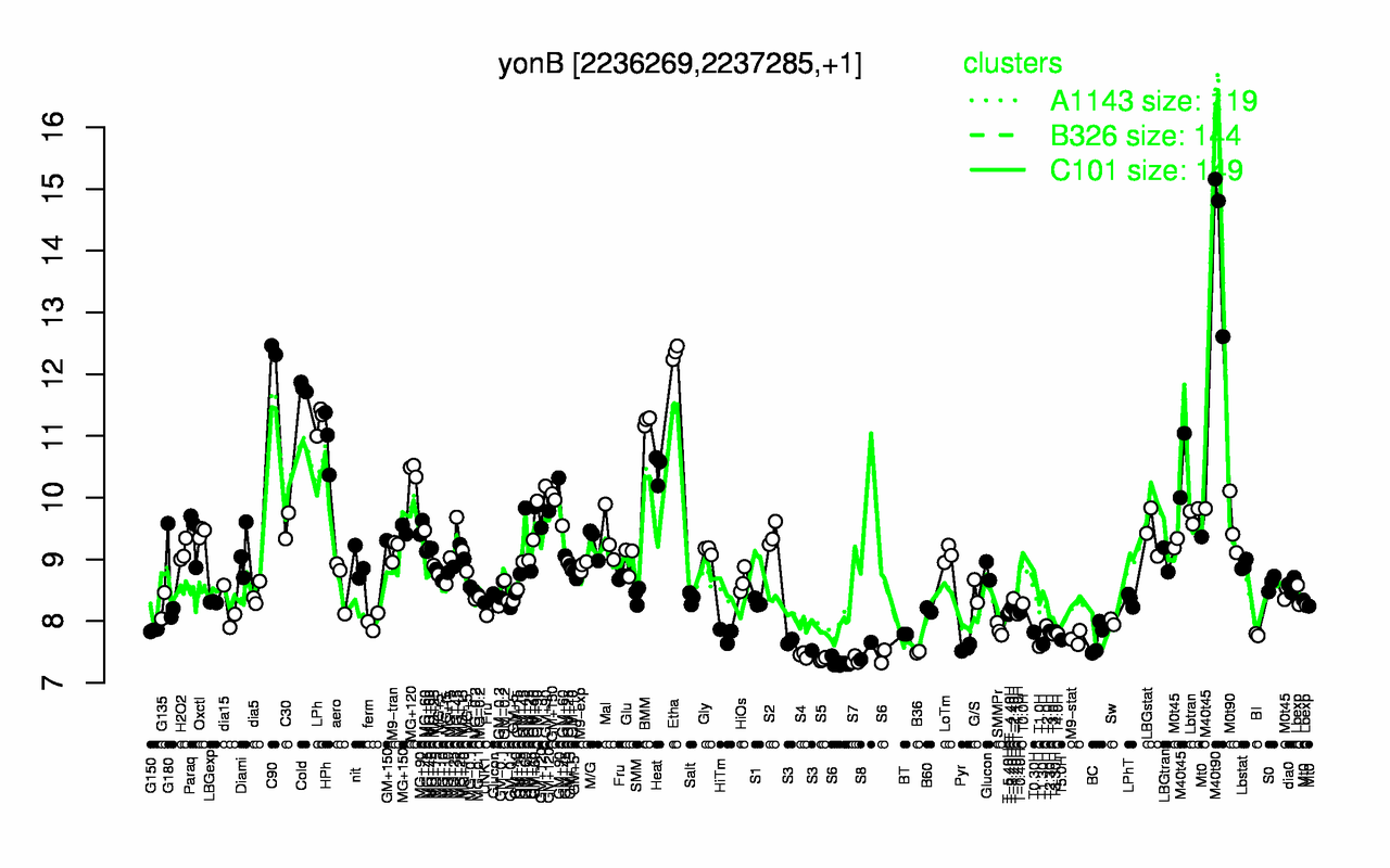 Graph of expression data for this gene.