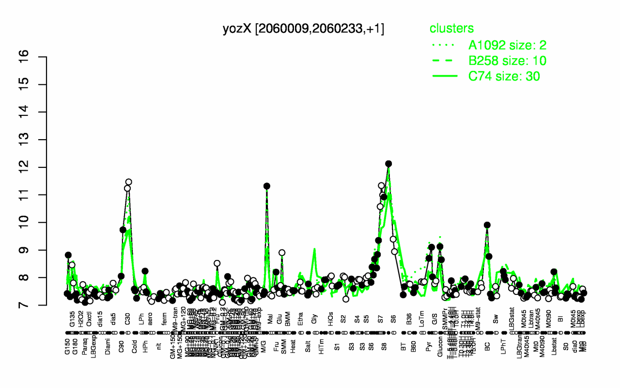 Graph of expression data for this gene.