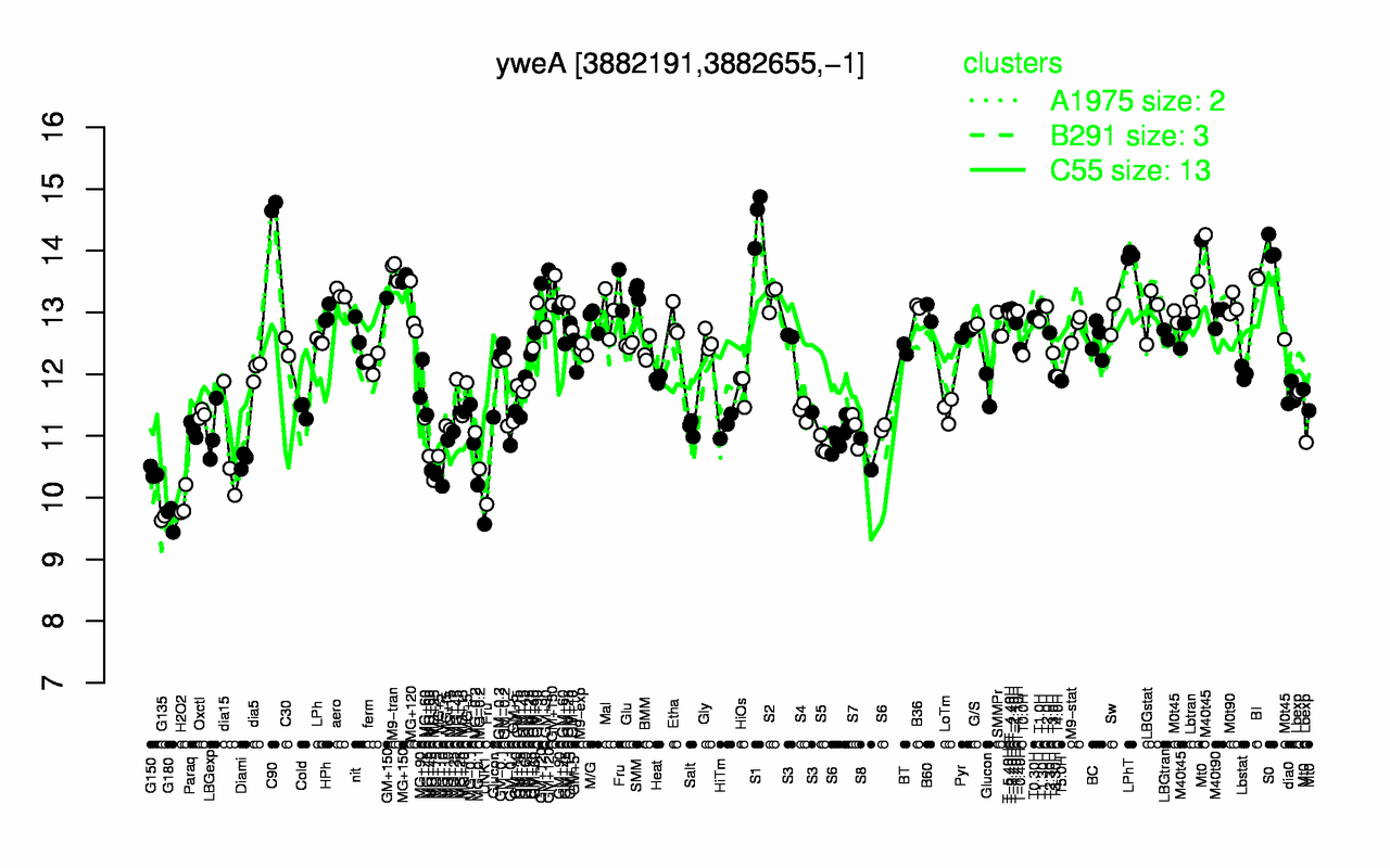 Graph of expression data for this gene.