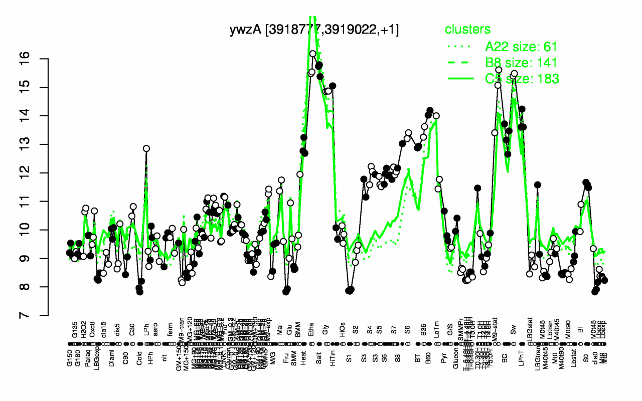 Graph of expression data for this gene.